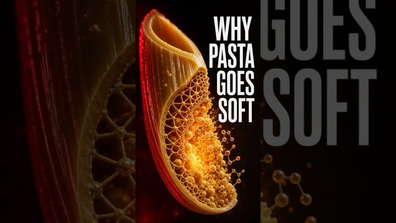 Why Pasta Gets Tender: Starch Science EXPLAINED #shorts #foodscience #cooking